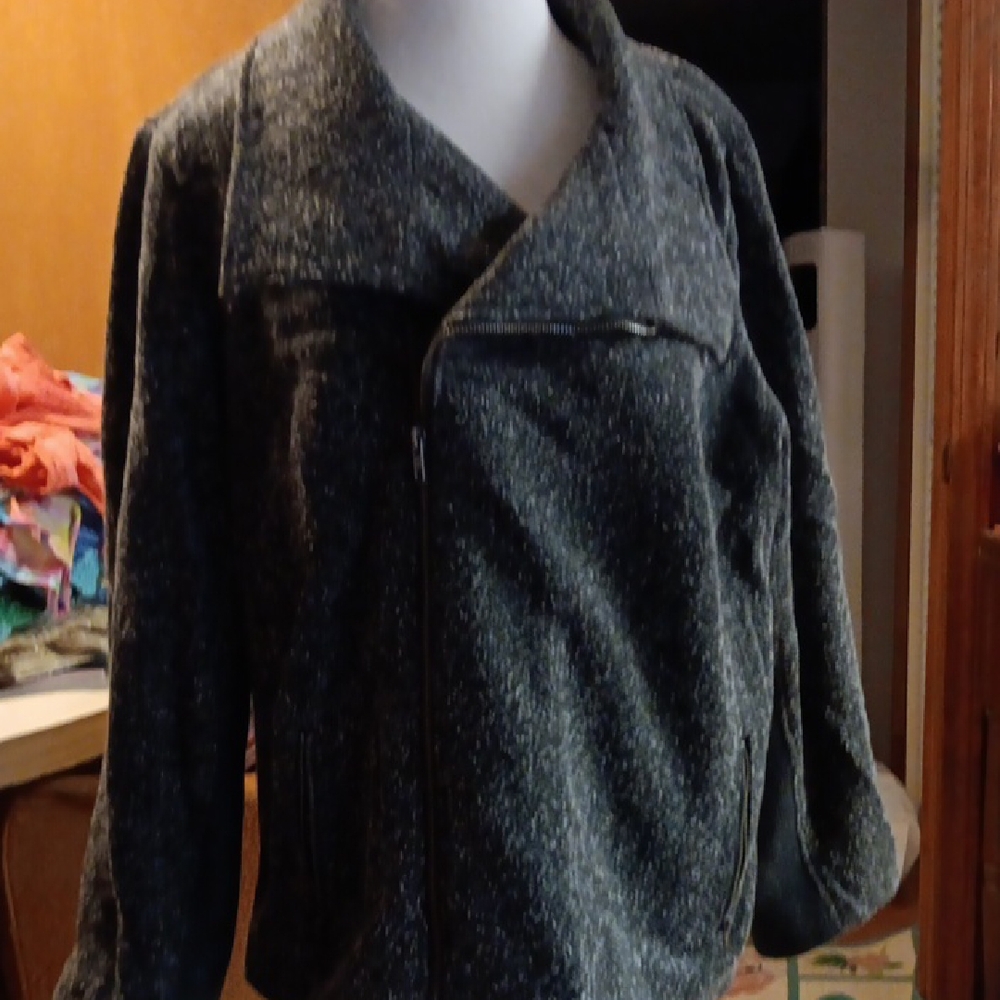 Cj Banks Moto Jacket. Has Zipper Front Asymetric 2X